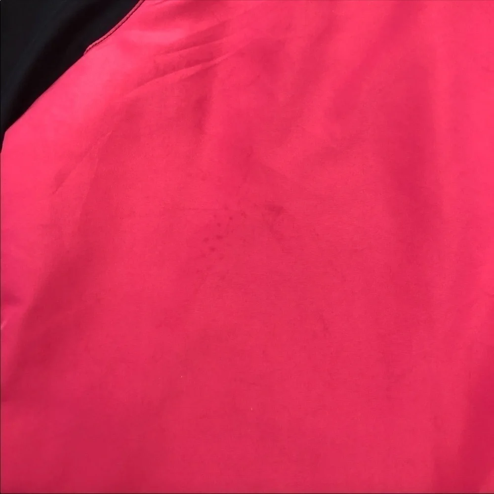 Vintage Reebok Pink and Black Full Zip Jacket Windbreaker Swishy Suit - Picture 8 of 9